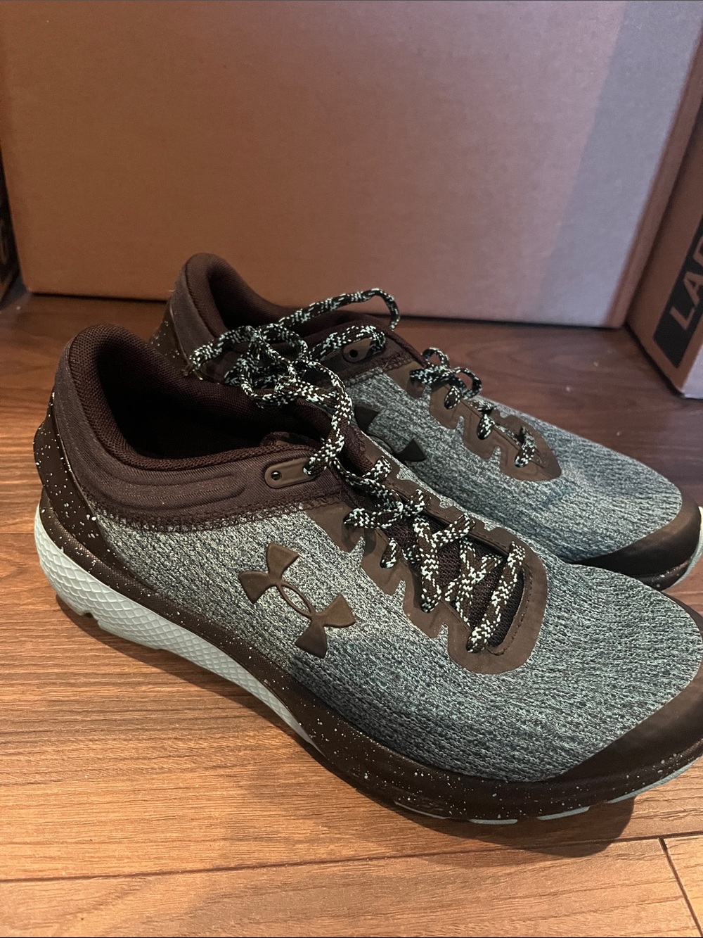 Under Armour Men’s Gray and Brown Athletic Training Sneakers